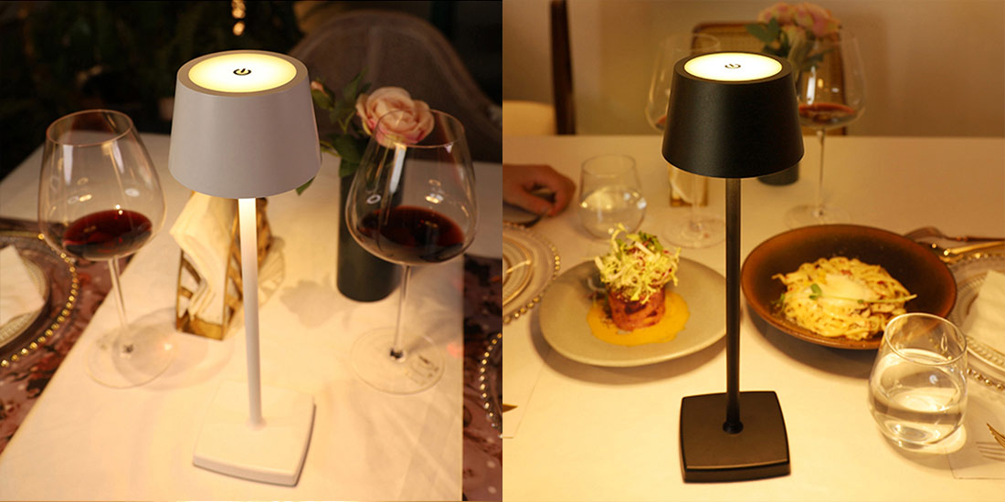 Modern usb rechargeable LED table lamps