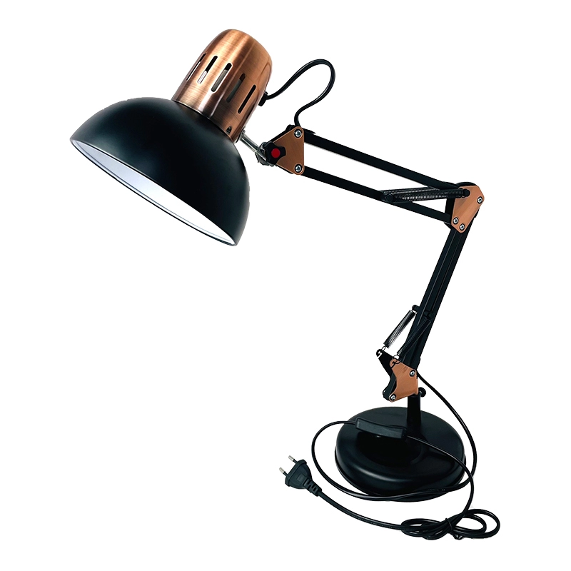 Hollowed out swing ARM desk lamp