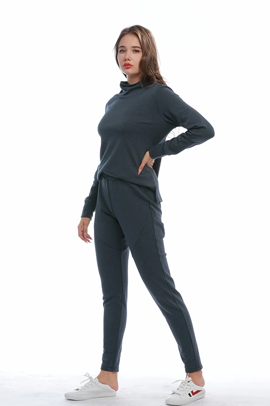 China Factory Casual Basic Slim Elastic Waist No Pocket Jogger Active Wear Sweat Pants For Women