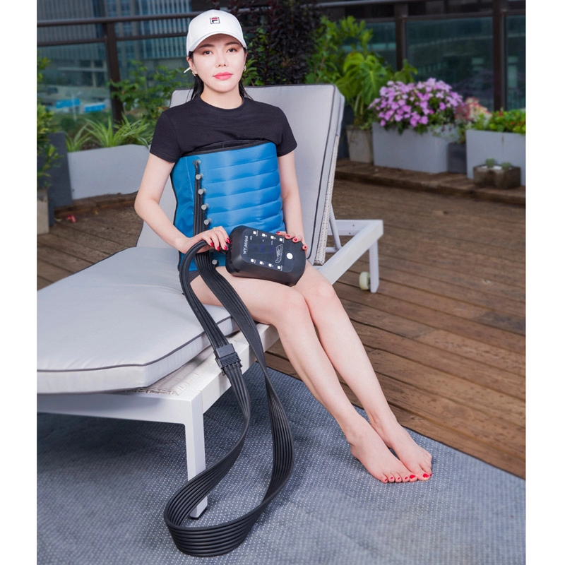 Portable air compression leg therapy massage machine