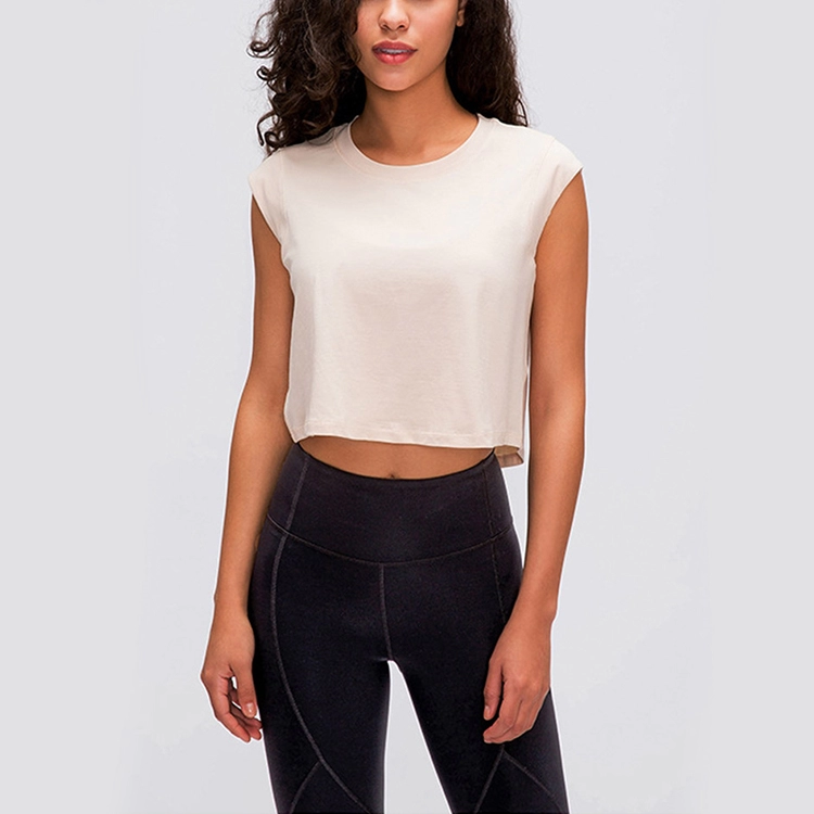 Womens Fitness Cropped Tank Tops