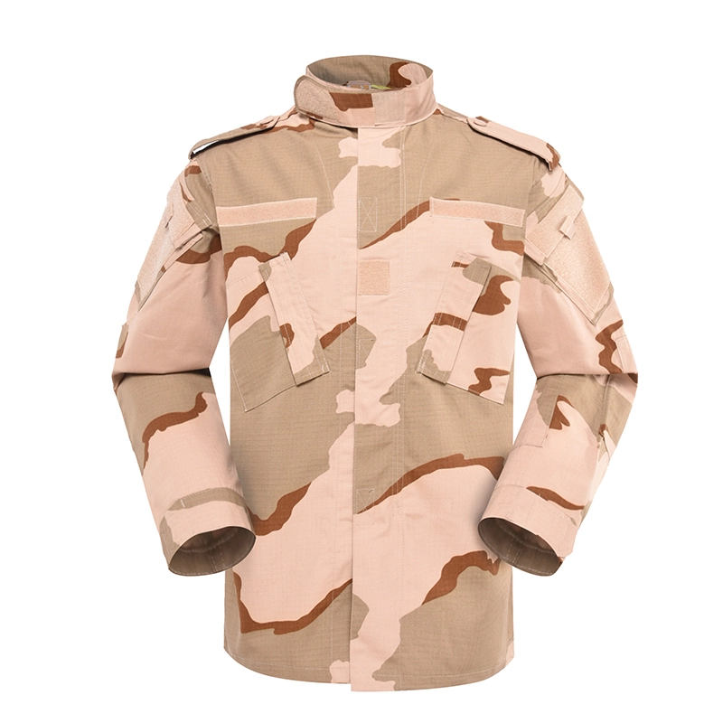 Three colors desert camouflage army uniform