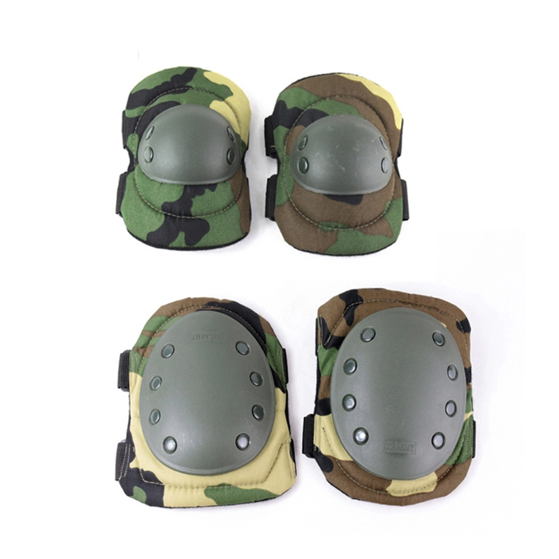 Camouflage tactical knee pads and elbow pads