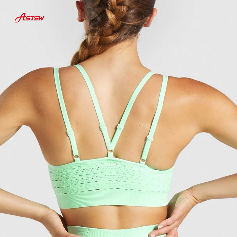 Breathable Seamless Strappy Sport Ladies Bras