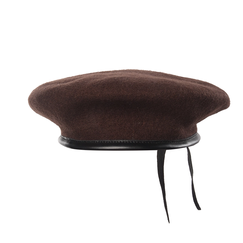Adjustable wool army military beret