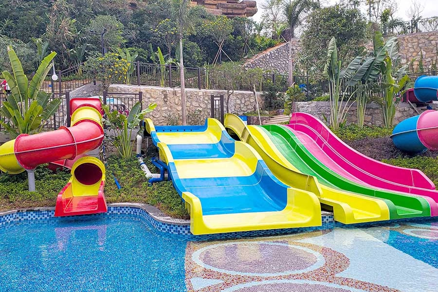 Water Park Design Hotel Amusement Kids Outdoor Pool Slide Water Slide