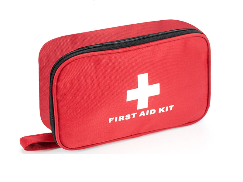 Red Portable Empty Small First Aid Bag