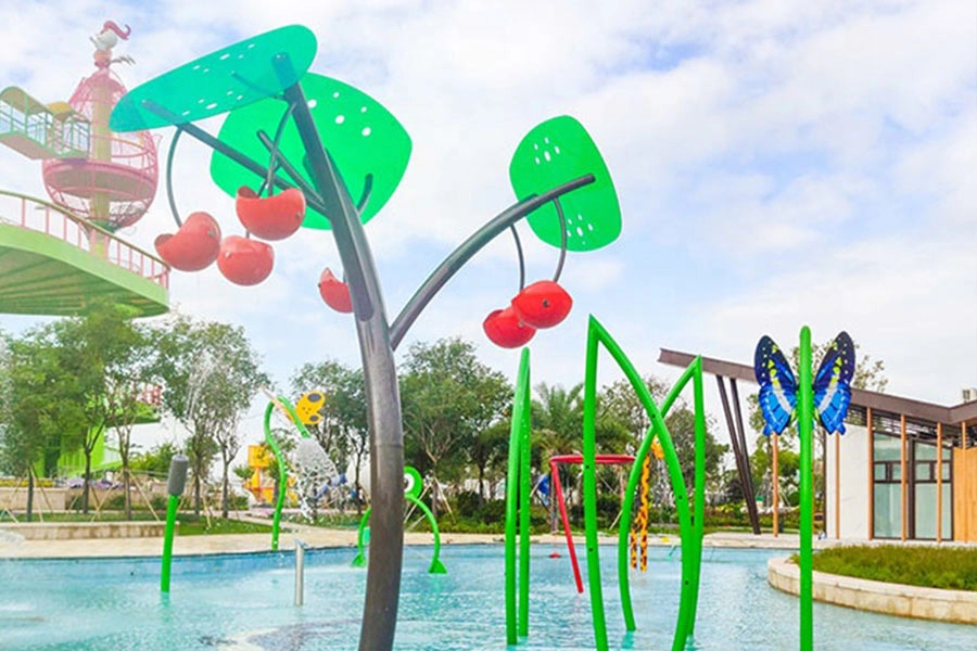 Histar cherry tree berried splash pad equipment for kids games water park