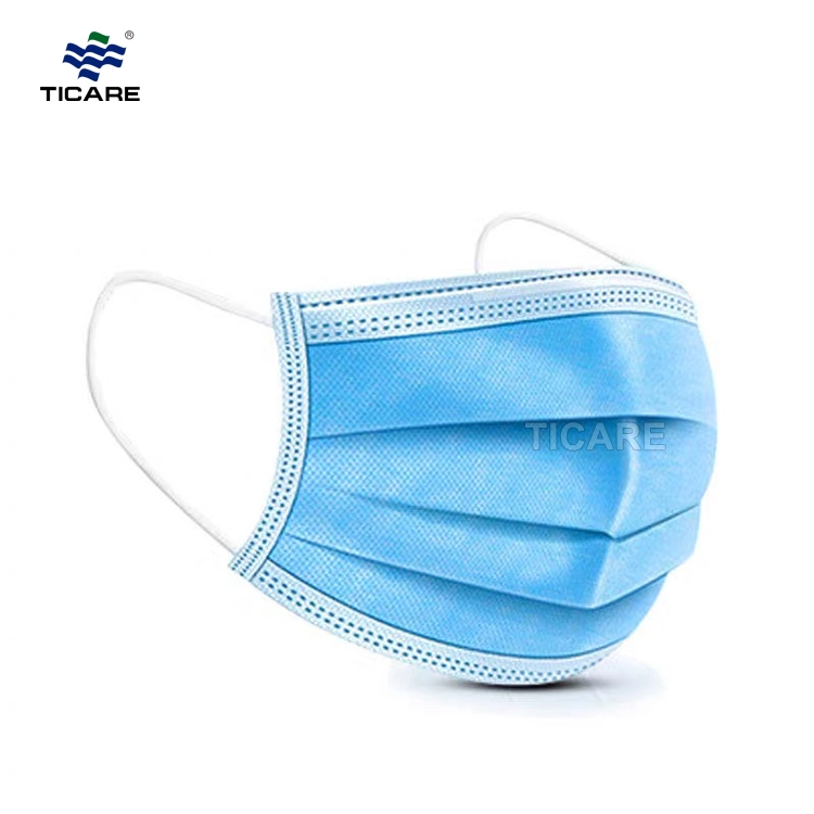 Medical disposable face mask with clear plastic eye shield eye