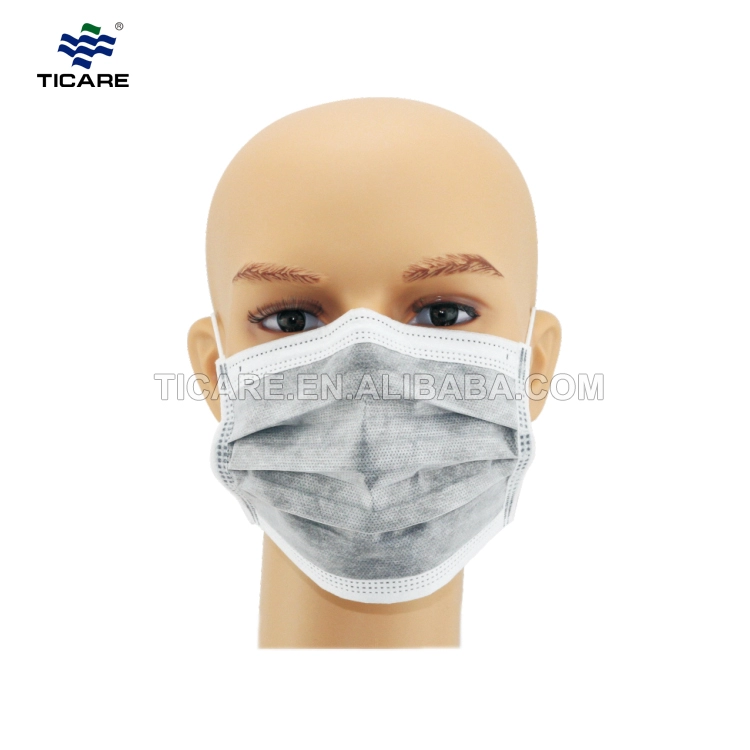 Medical three-layer non-woven disposable lacing mask