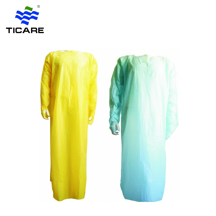 Disposable visiting gown plastic apron breathable surgical gown