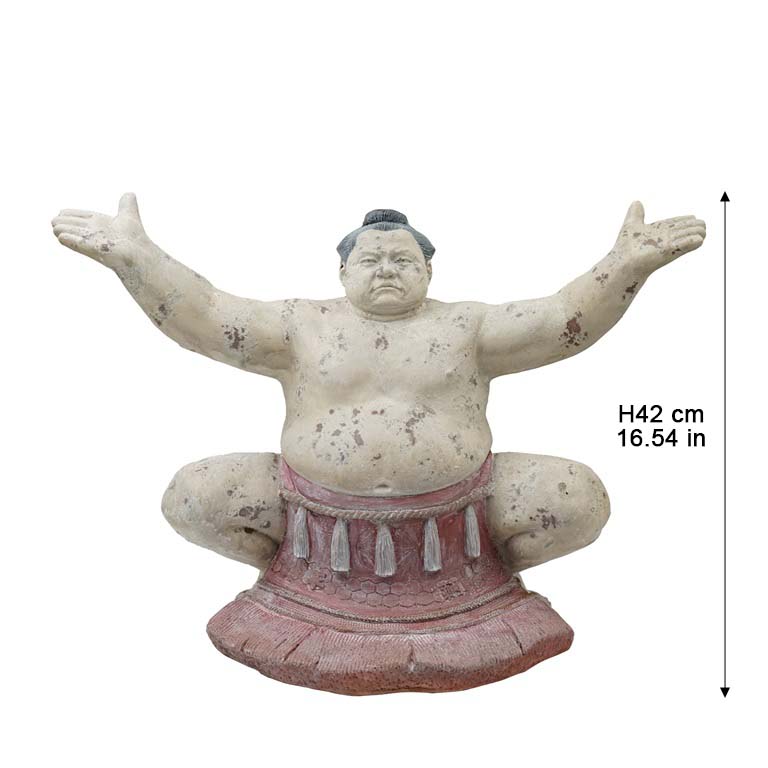 sumo wrestler garden statue