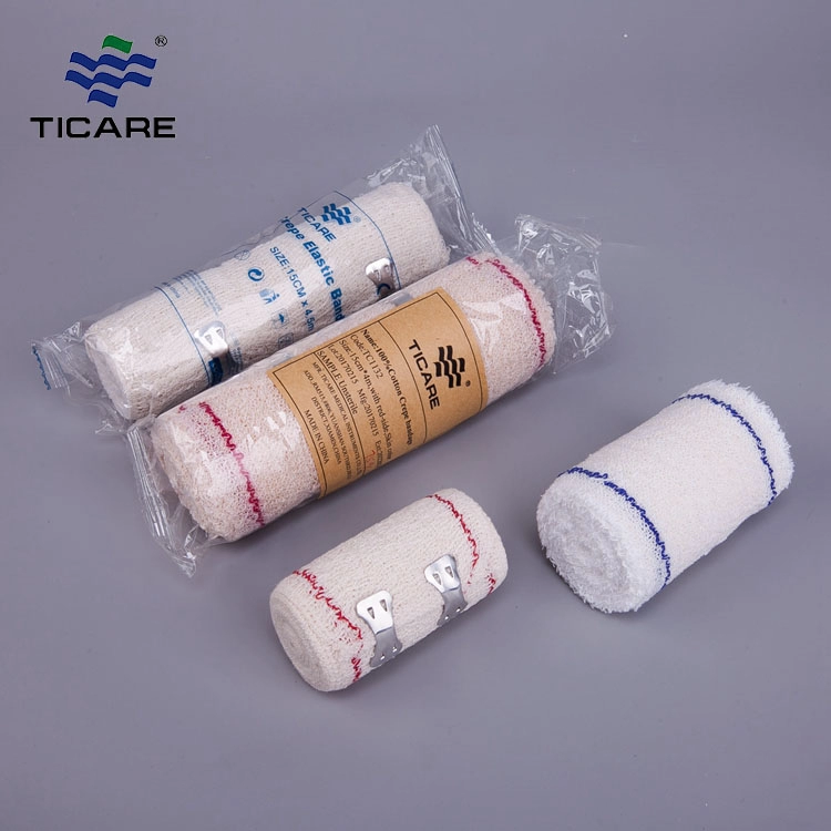 Medical elastic crepe cotton bandage surgical crepe elastic bandage