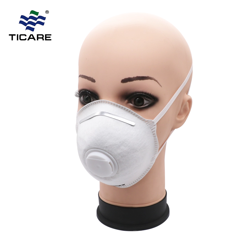 Earloop N95 Pollution Respirator Dust Mask With Valve Or Without