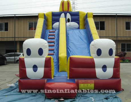 6 mts high big rabbit kids inflatable slide with lead free pvc for outdoor party fun