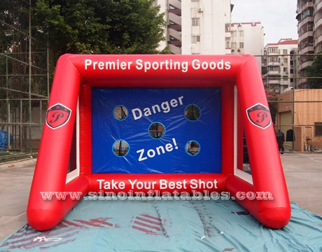 Kids N adults inflatable football target made of best pvc tarpaulin from China inflatable football goal factory