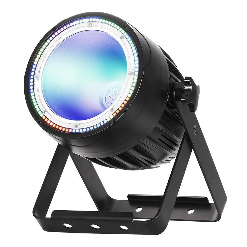 200W COB LED RGBWA Par Light with LED RGB Ring
