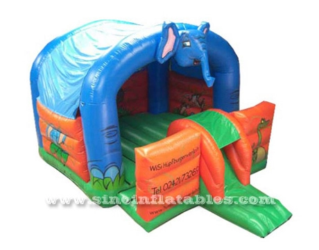 Kids popular elephant inflatable bounce house for outdoor parties from Guangzhou inflatables