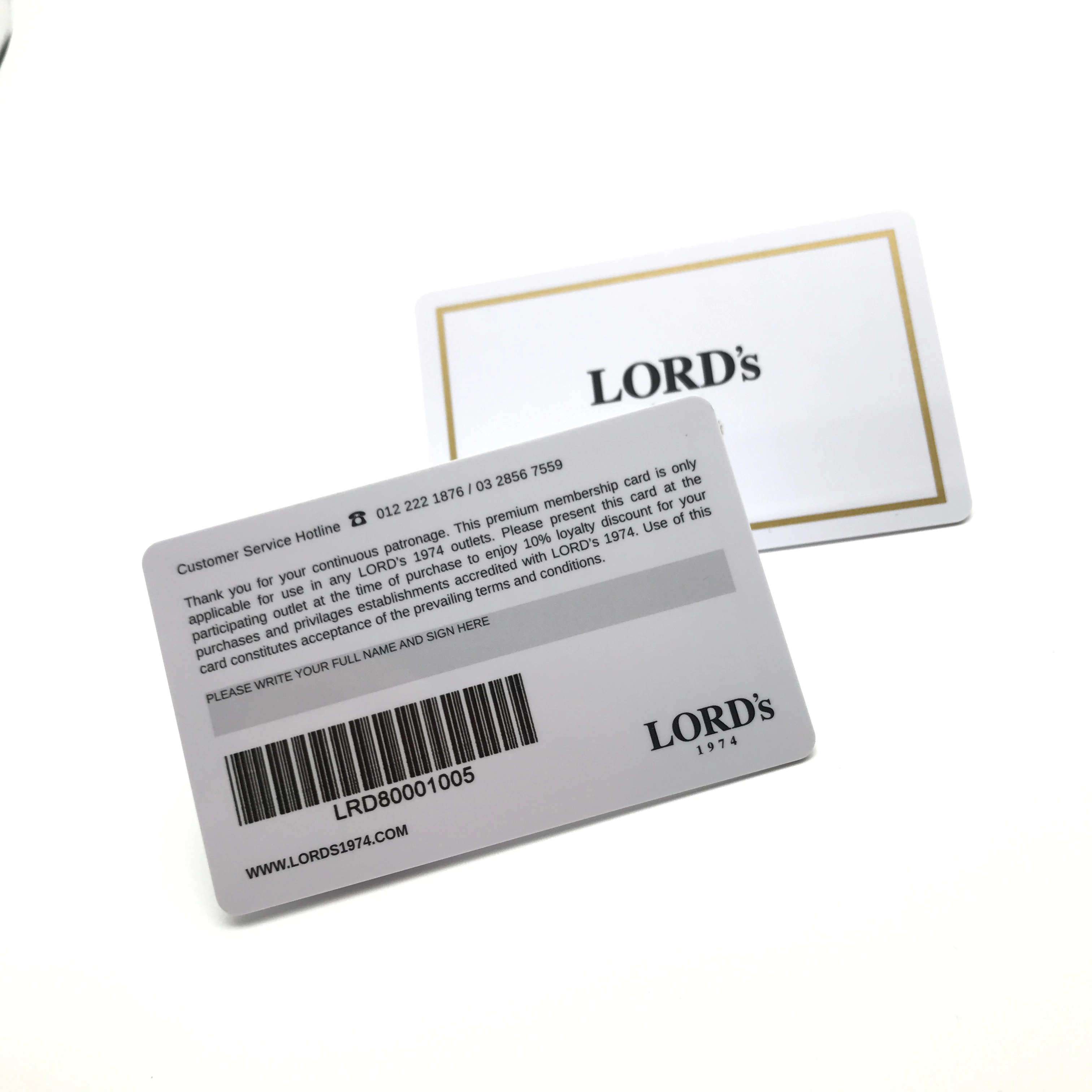 CMYK Printing Membership Plastic Card With Magnetic Barcode