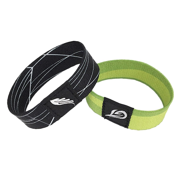 13.56Mhz Stretch Woven Rfid Wristband With Logo Printing
