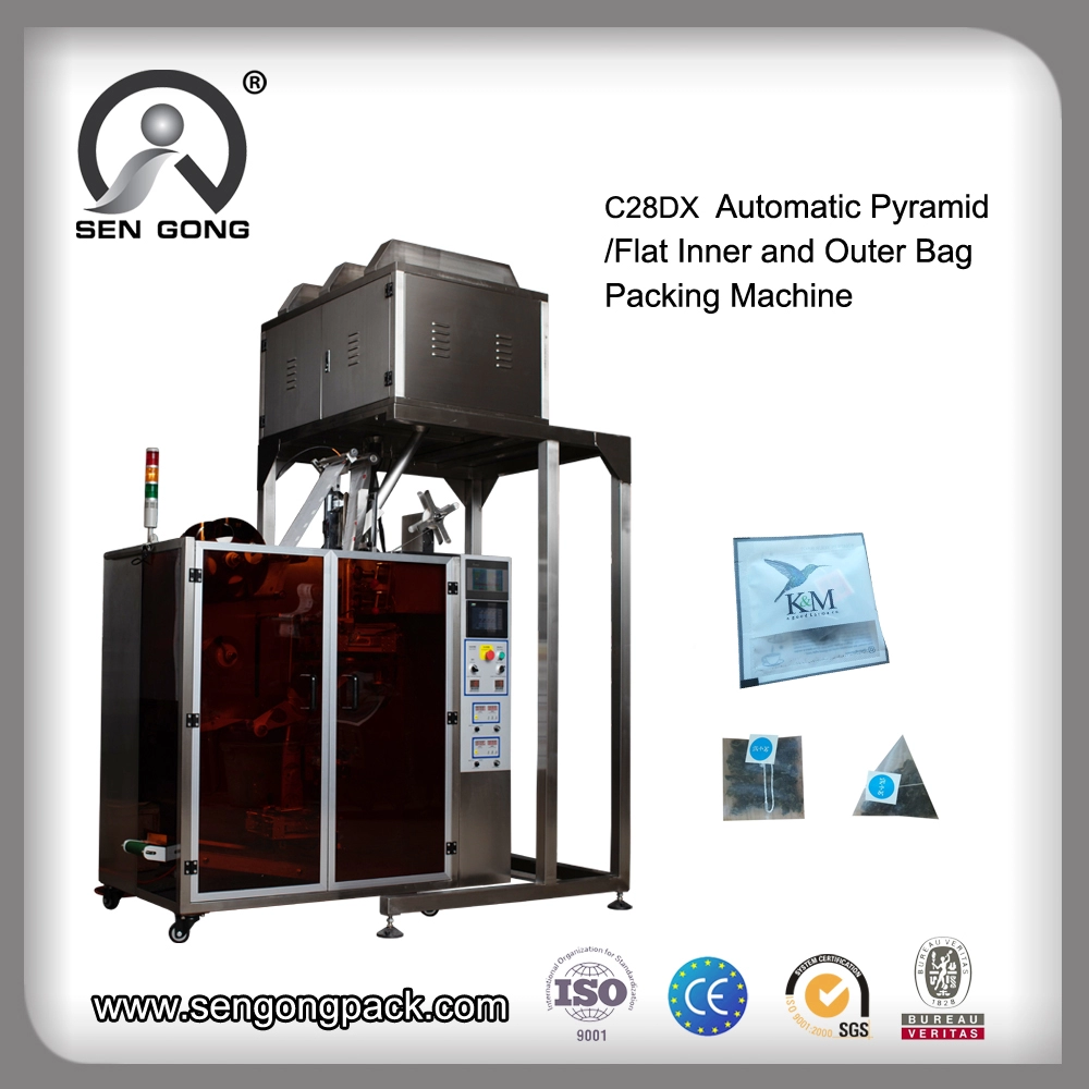 C28DX Automatic PLA Pyramid/Flat   machine filling tea bag