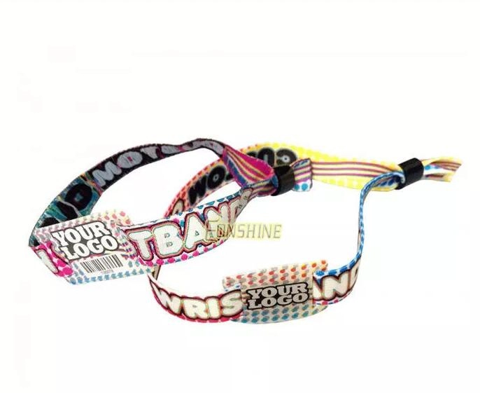 RFID Polyester Wristband Bracelet For Even Ticket