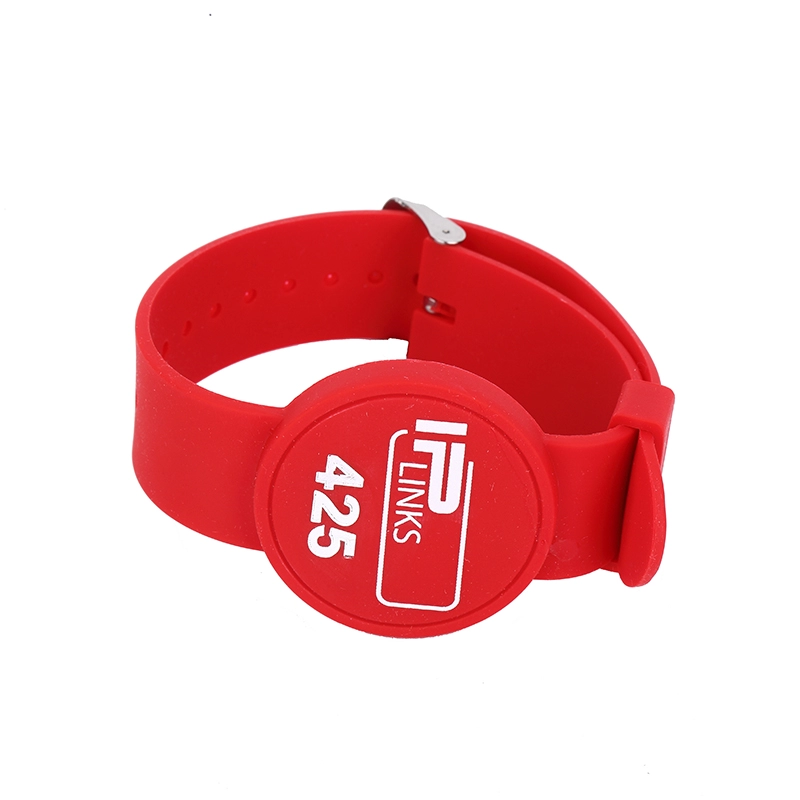 Factory price adjustable passive NFC Bracelet RFID silicone wristband