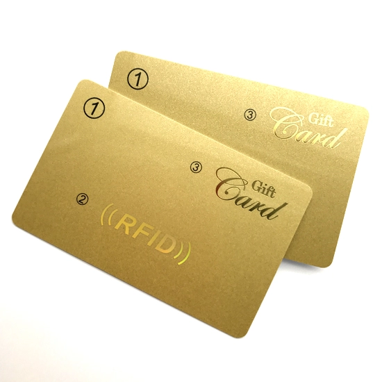 PVC Gold Color Business Card