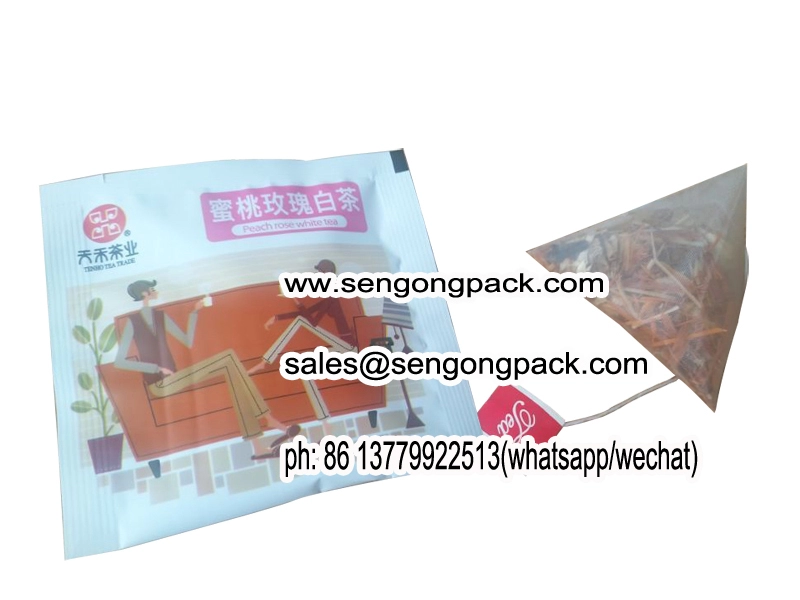 C28DX nylon rectangle/triangle tea bagging machine for costs
