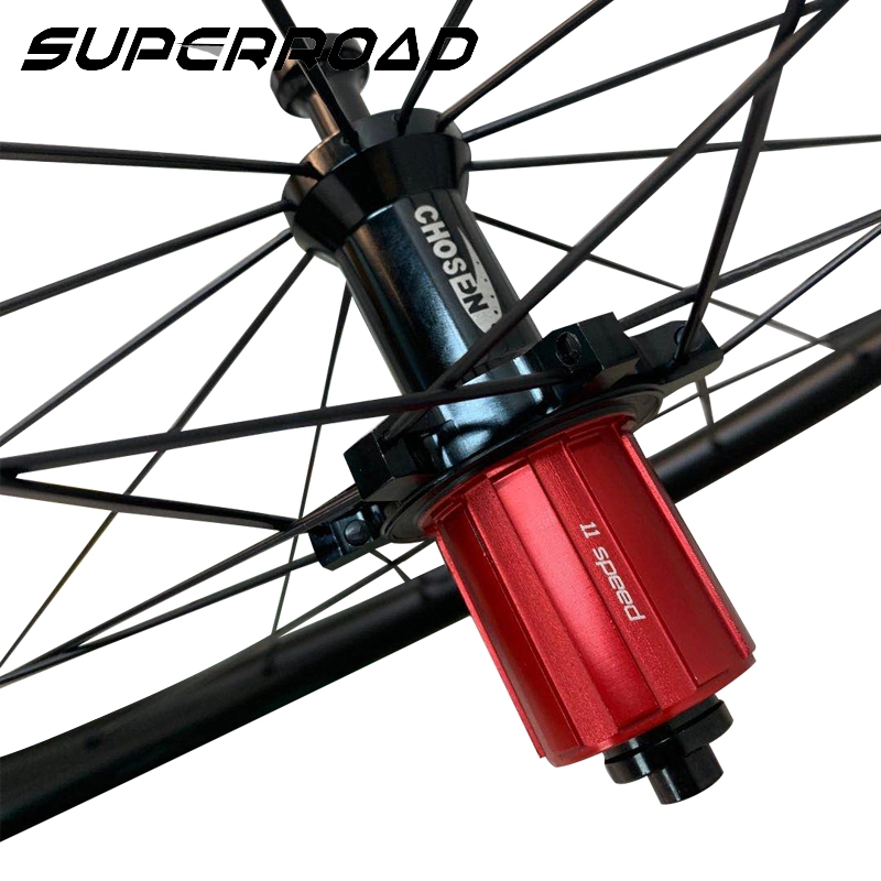 55mm Road Aerodynamic Bicycle Carbon Tubeless Wheels With Chosen Hub Pillar Aero Spokes