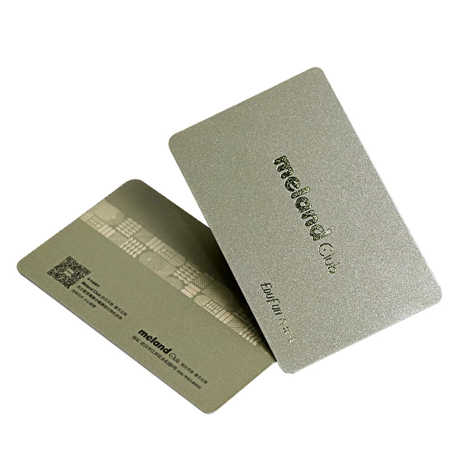 Silkscreen Gold Powder 13.56MHz FM1108 RFID Cards With Gold Foil