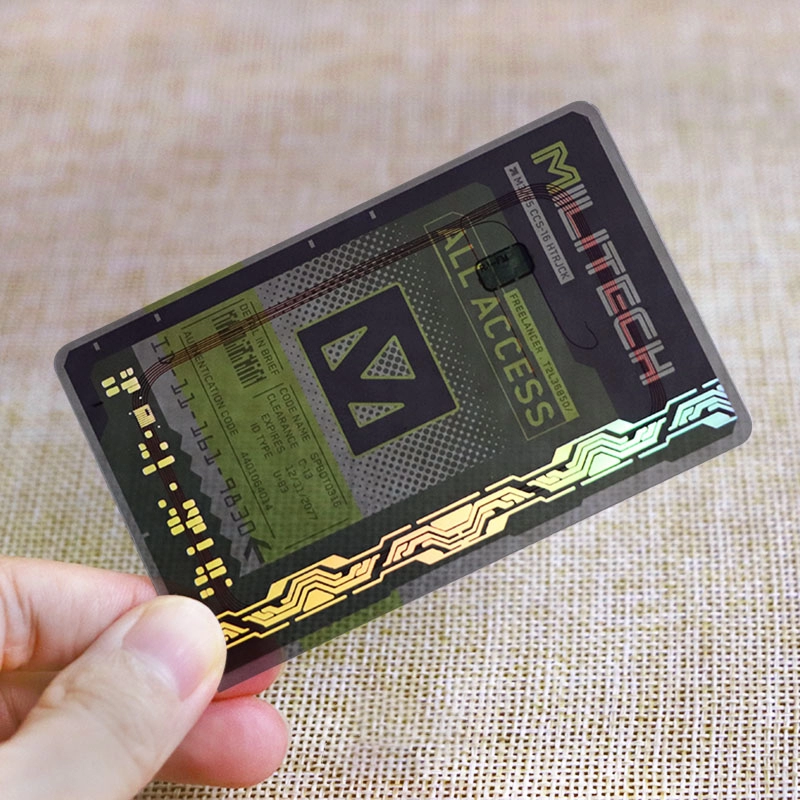 13.56Mhz RFID Transparent NFC Business Cards