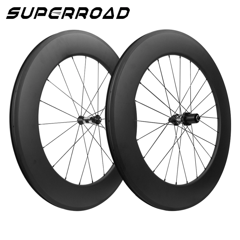 28mm Wide 88mm Deep Carbon Tubeless Ready Clincher Wheelset