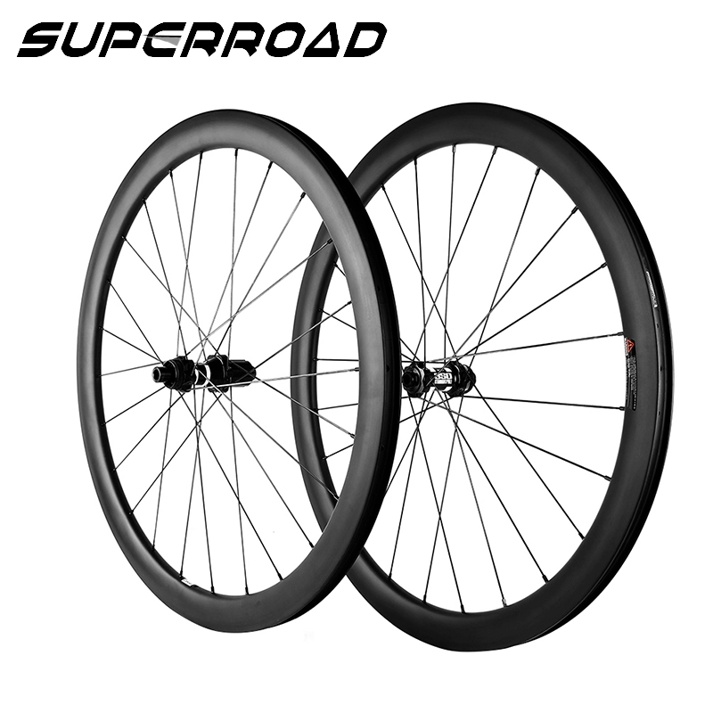 50mm Carbon Tubeless Cyclocross Road Bike Disc Brake Wheels