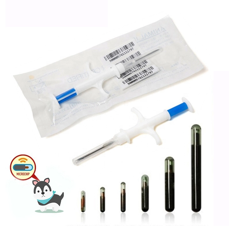 1.25x7MM 134.2khz RFID Glass Tube Tag Capsule Implant With Injector