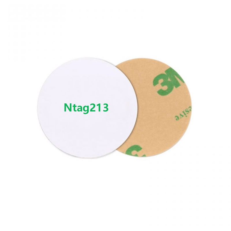Ntag213 Writable NFC Coin Cards With 3M Sticker