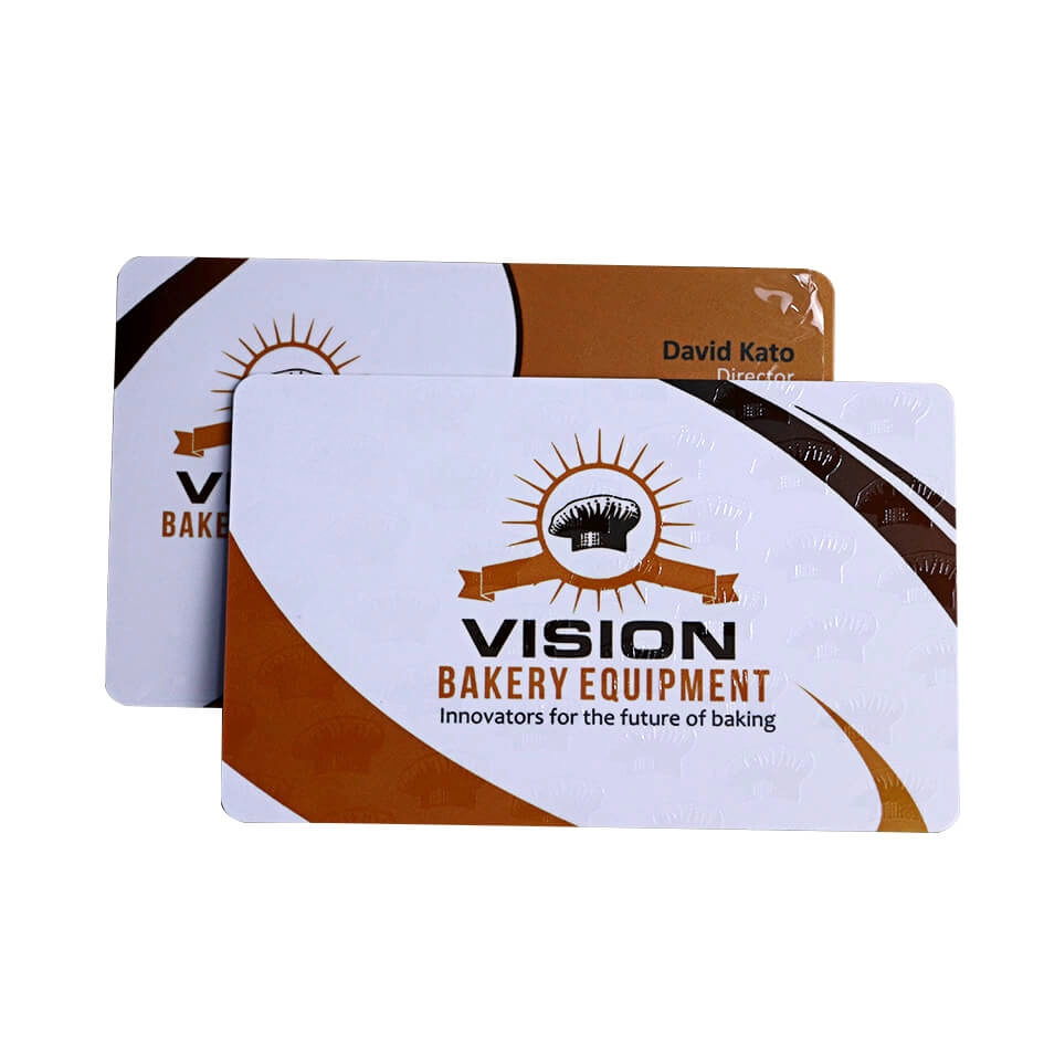Plastic PVC Business Name Cards With UV Spot
