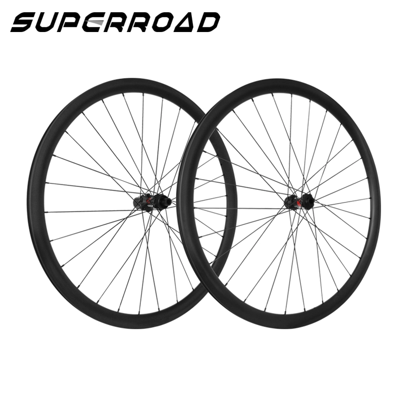 35mm Carbon Road Wheels Disc Brake With DT Swiss 240 Center Lock Hub