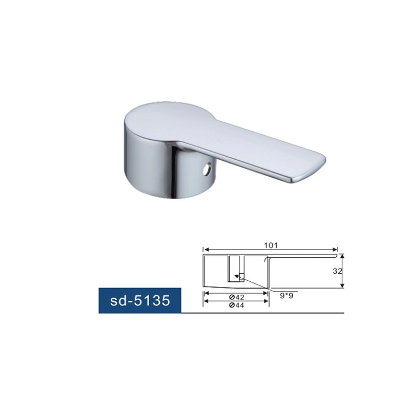 Lever Handle in Chrome For Faucet 35mm Cartridge Stem