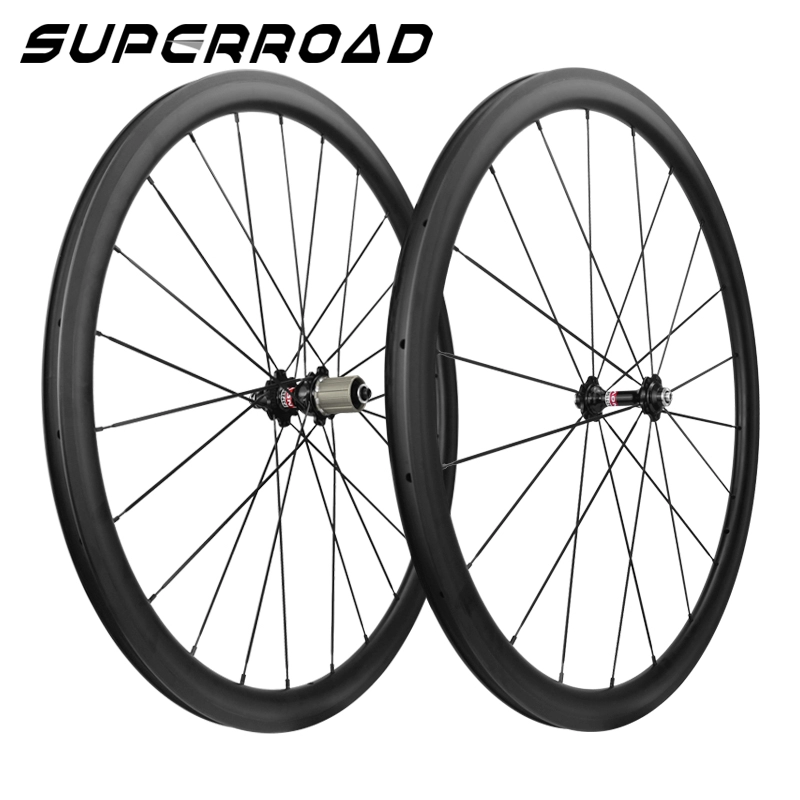 Discount Cheap 23mm Wide 38mm Carbon Clincher Road Wheels