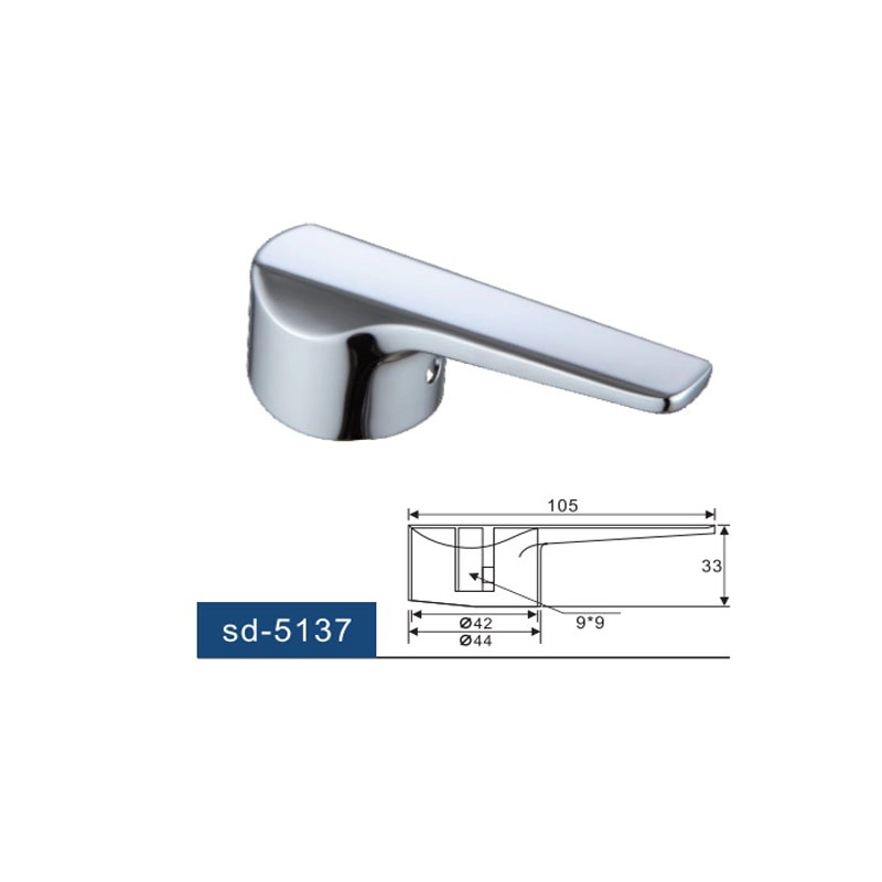 Zinc Alloy Single Lever Handle For Basin Faucet 35mm Cartridge Stem