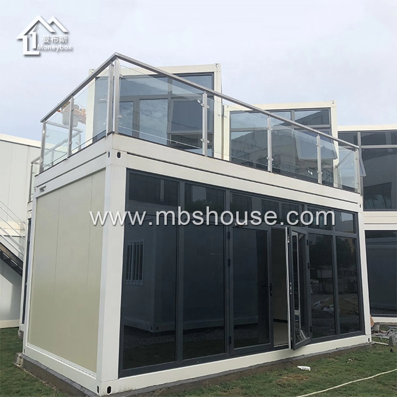 20ft Modular Container House with Glass Wall for Office
