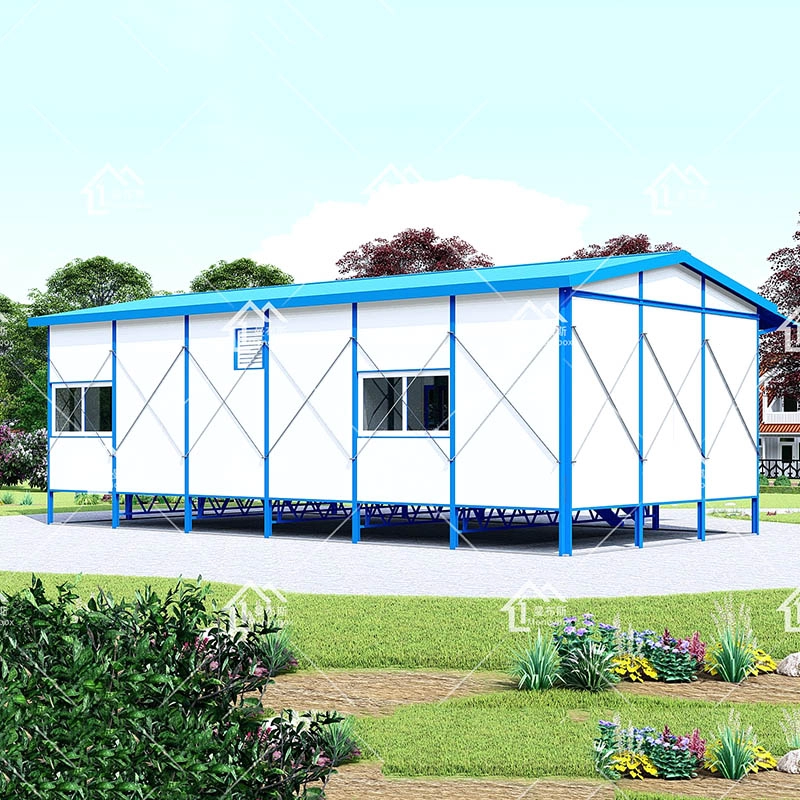 68 sqm design Cheap 3 bedroom Temporary using prefab house with decking