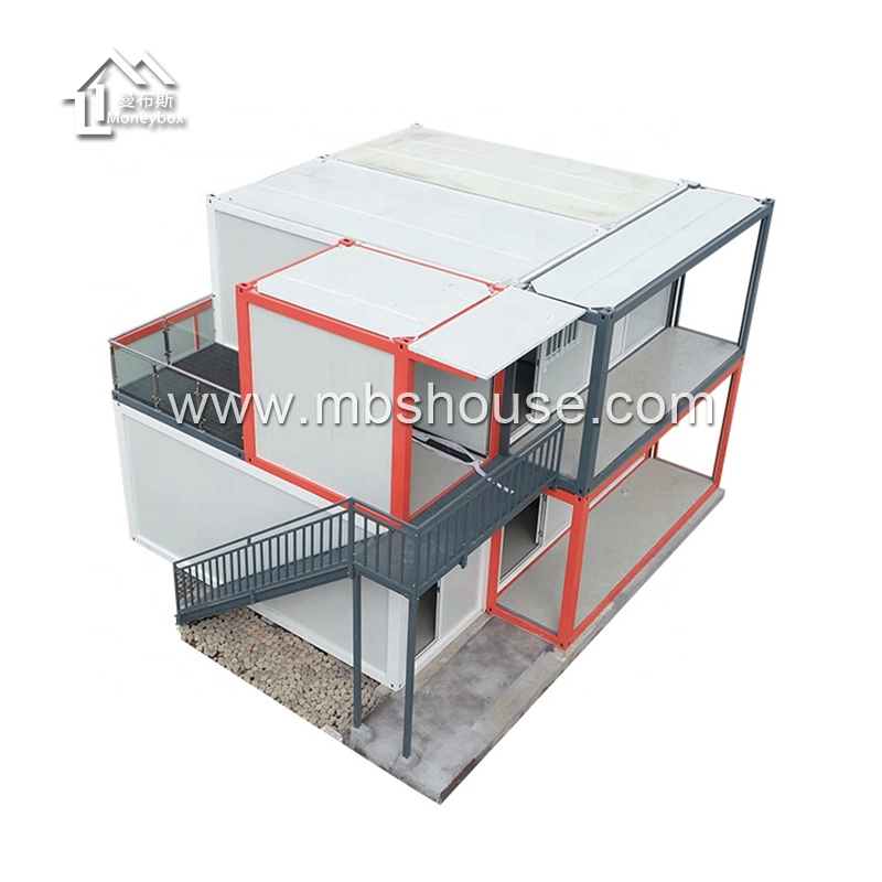 Moneybox Design Modular Two Story Prefab Detachable Container House Luxury