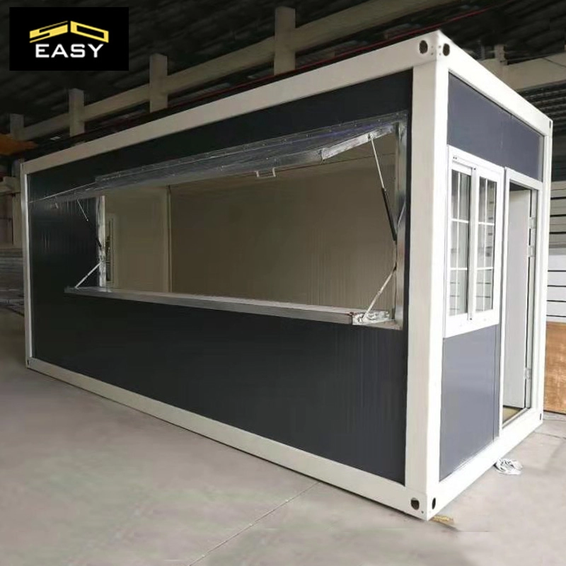 Flat Pack Foldable low cost high quality Mobile Prefab Container Shop