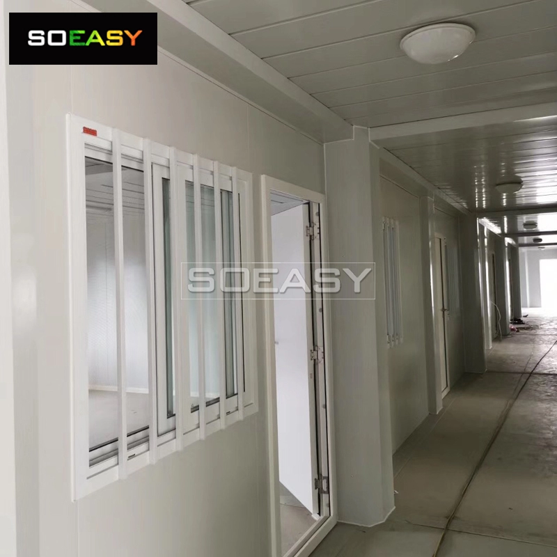Fast assembled steel structure Flat Pack Prefabricated office container houses