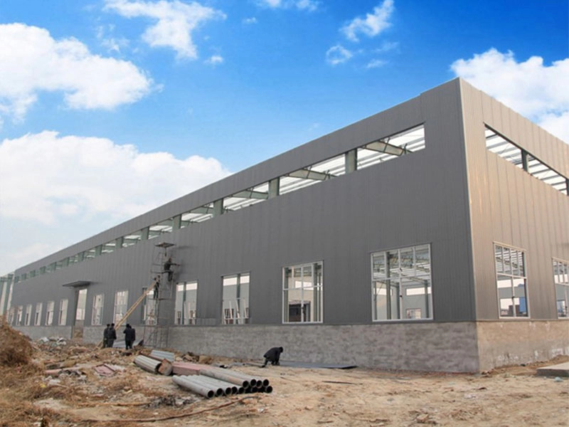Multi-story frame steel structure commercial building