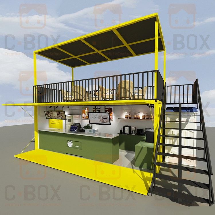 flat pack container house/fast food containers mobile food shop