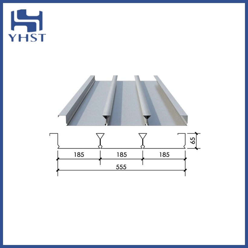 Closed profiled steel sheets for floor support