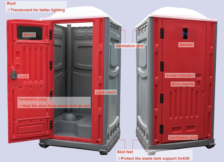Hurricane proof environmental customized steel construction luxury modern design portable toilets